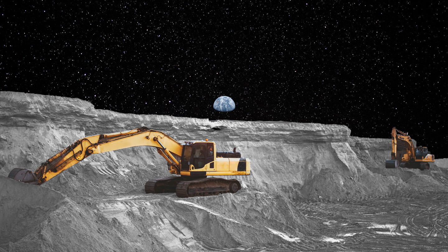 Mining the lucrative Moon - Mindbullets by Futureworld